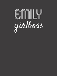 Thumbnail for Personalized Girlboss T-Shirt - Dark Grey Heather - Decorate View