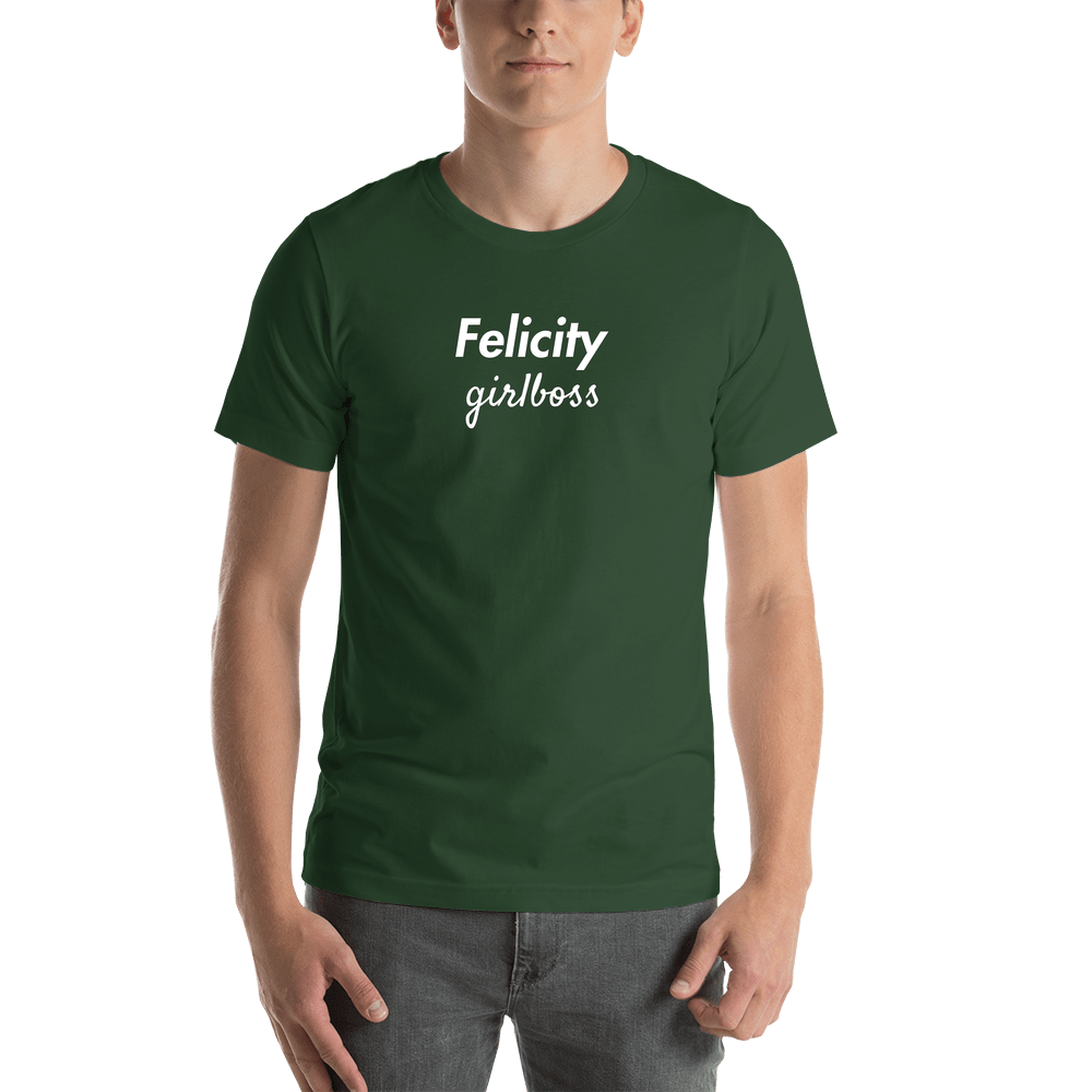 Personalized Girlboss T-Shirt - Forest - Shirt View