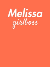 Thumbnail for Personalized Girlboss T-Shirt - Heather Orange - Decorate View