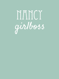 Thumbnail for Personalized Girlboss T-Shirt - Heather Prism Dusty Blue - Decorate View