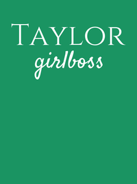 Thumbnail for Personalized Girlboss T-Shirt - Kelly Green - Decorate View