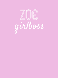Thumbnail for Personalized Girlboss T-Shirt - Lilac - Decorate View