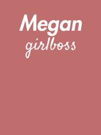 Thumbnail for Personalized Girlboss T-Shirt - Mauve - Decorate View