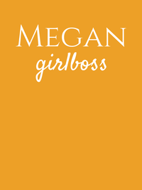 Thumbnail for Personalized Girlboss T-Shirt - Mustard - Decorate View
