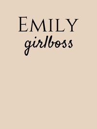 Thumbnail for Personalized Girlboss T-Shirt - Soft Cream - Decorate View