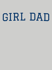 Thumbnail for Personalized Girl Dad T-Shirt - Grey - Decorate View