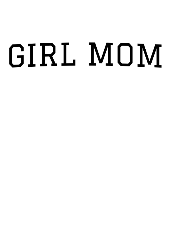 Personalized Girl Mom T-Shirt - White - Decorate View