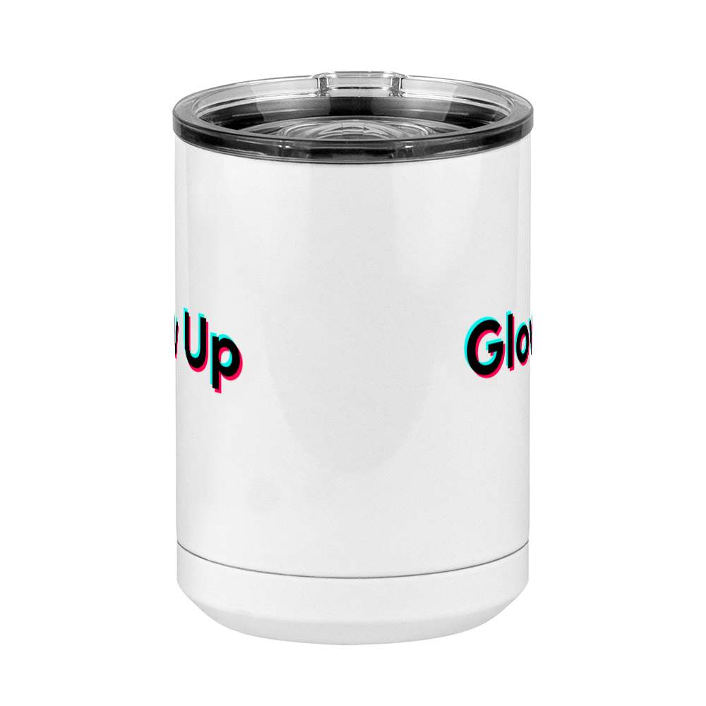 Glow Up Coffee Mug Tumbler with Handle (15 oz) - TikTok Trends - Front View