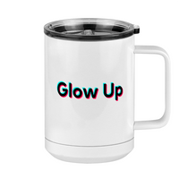 Thumbnail for Glow Up Coffee Mug Tumbler with Handle (15 oz) - TikTok Trends - Right View