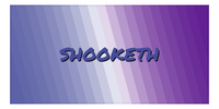Thumbnail for Personalized Gradient Lines Beach Towel - Blue & Purple - Horizontal - Front View