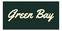 Thumbnail for Personalized Green Bay Beach Towel - Front View