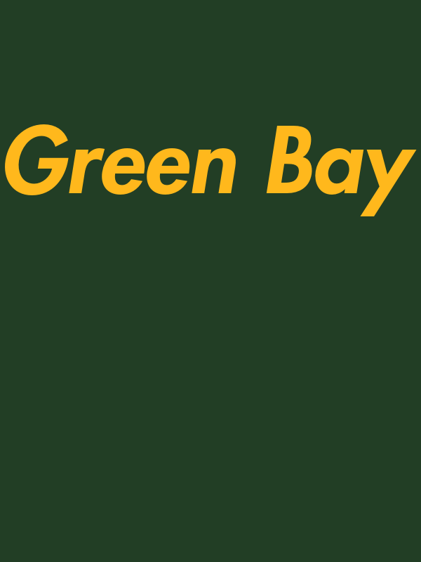 Personalized Green Bay T-Shirt - Green - Decorate View