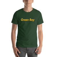 Thumbnail for Personalized Green Bay T-Shirt - Green - Shirt View