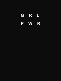 Thumbnail for GRL PWR T-Shirt - Black - Decorate View