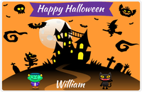 Thumbnail for Personalized Halloween Placemat VI - Moon Rising - Halloween Characters III -  View