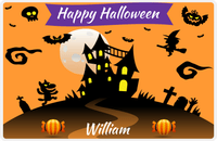 Thumbnail for Personalized Halloween Placemat VI - Moon Rising - Halloween Characters V -  View