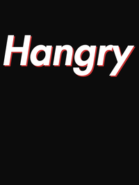 Thumbnail for Hangry T-Shirt - Black - Decorate View