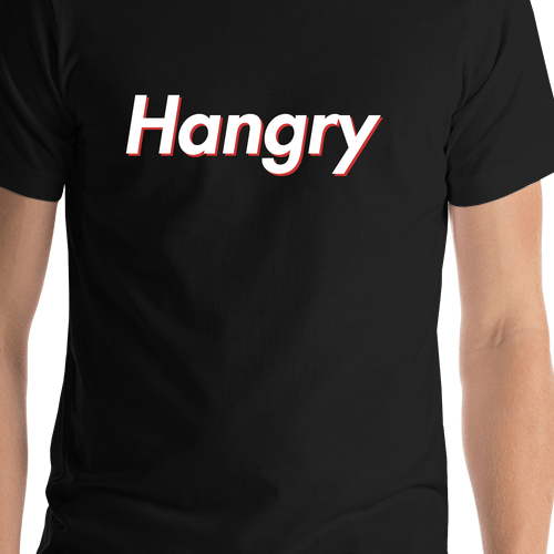 Hangry T-Shirt - Black - Shirt Close-Up View