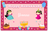 Thumbnail for Personalized Hanukkah Placemat VI - Hanukkah Friends - Asian Girl -  View