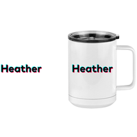 Thumbnail for Heather Coffee Mug Tumbler with Handle (15 oz) - TikTok Trends - Design View
