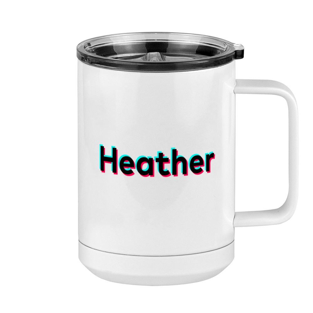 Heather Coffee Mug Tumbler with Handle (15 oz) - TikTok Trends - Right View