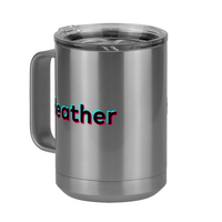 Thumbnail for Heather Coffee Mug Tumbler with Handle (15 oz) - TikTok Trends - Front Left View