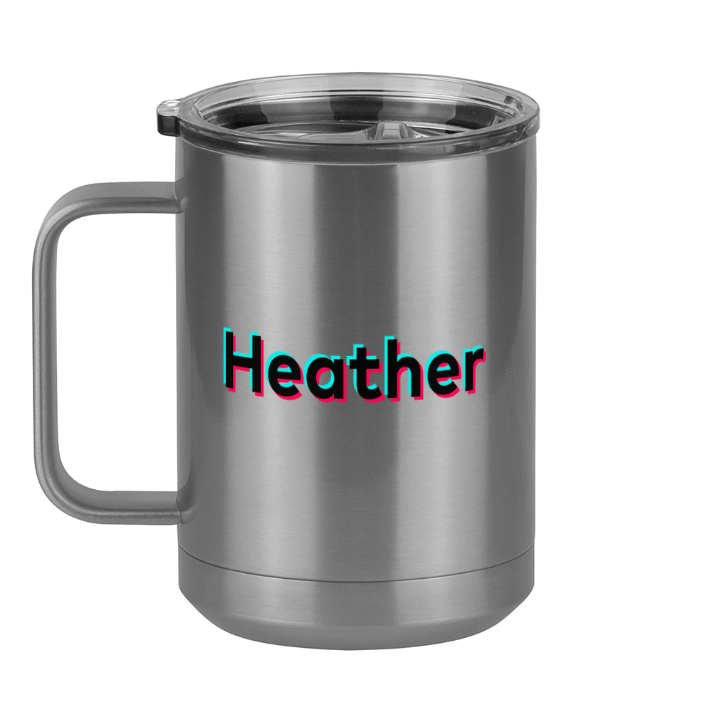 Heather Coffee Mug Tumbler with Handle (15 oz) - TikTok Trends - Left View