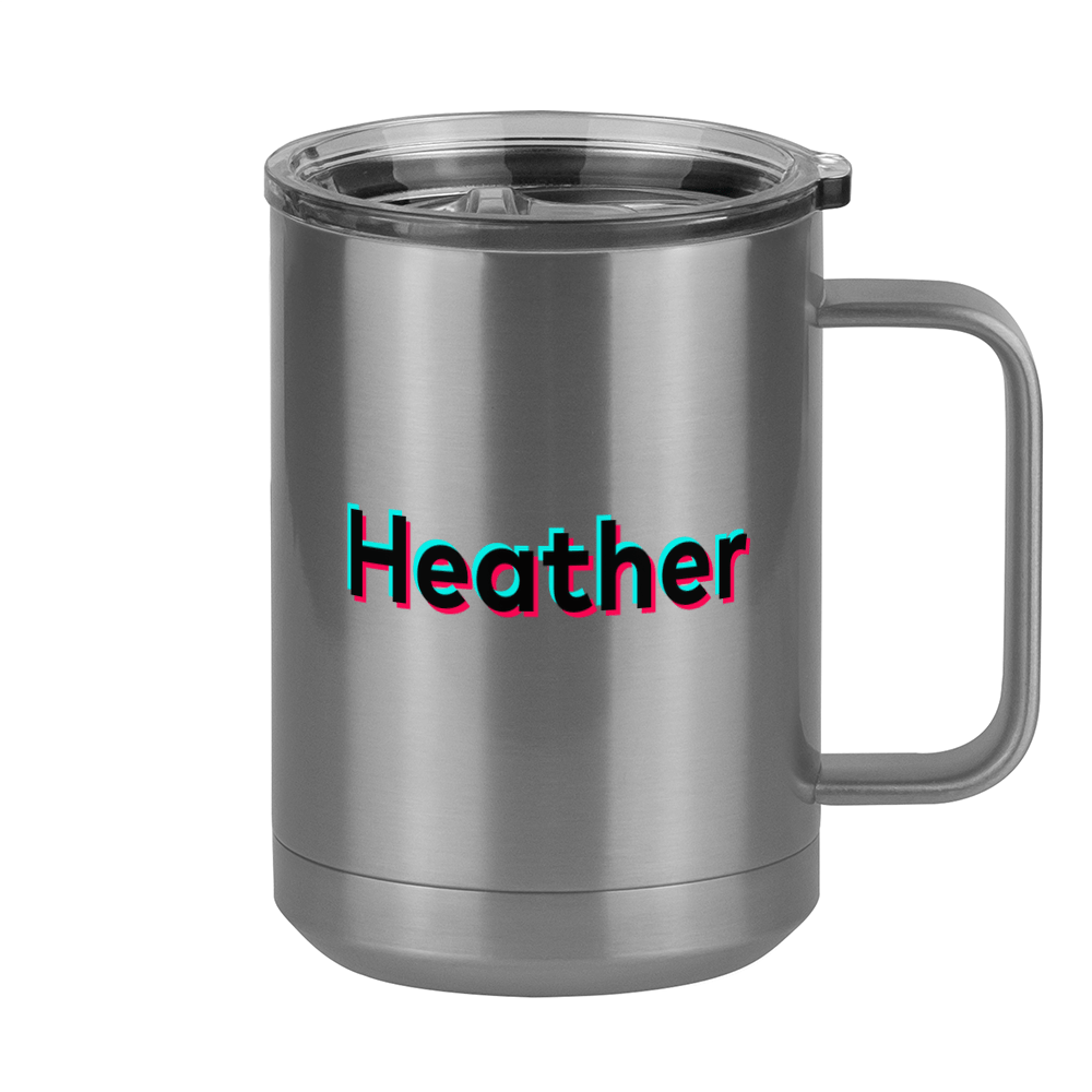 Heather Coffee Mug Tumbler with Handle (15 oz) - TikTok Trends - Right View