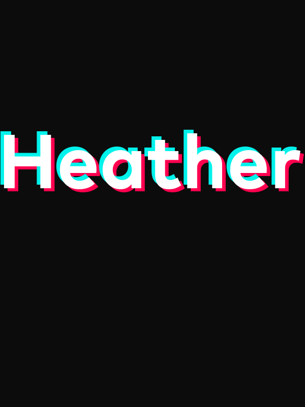 Heather T-Shirt - Black - TikTok Trends - Decorate View