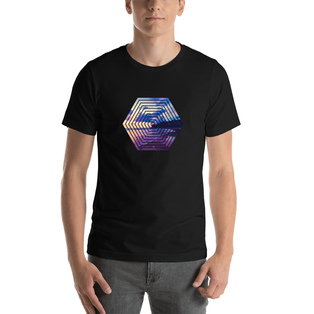 Hexagon Beach T-Shirt - Shirt View