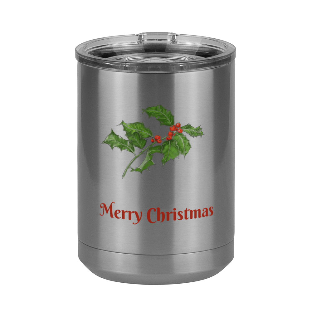 Personalized Holly LeavesCoffee Mug Tumbler with Handle (15 oz) - Front print - Front View