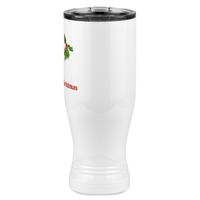 Thumbnail for Personalized Holly Leaves Pilsner Tumbler (20 oz) - Front print - Right View
