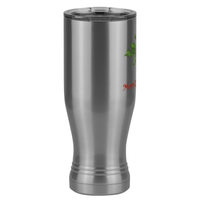 Thumbnail for Personalized Holly Leaves Pilsner Tumbler (20 oz) - Front print - Left View
