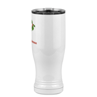 Thumbnail for Personalized Holly Leaves Pilsner Tumbler (14 oz) - Front print - Right View