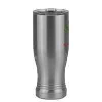 Thumbnail for Personalized Holly Leaves Pilsner Tumbler (14 oz) - Front print - Left View