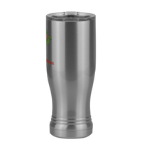 Thumbnail for Personalized Holly Leaves Pilsner Tumbler (14 oz) - Front print - Right View