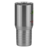 Thumbnail for Personalized Holly Leaves Tall Travel Tumbler (20 oz) - Front print - Left View