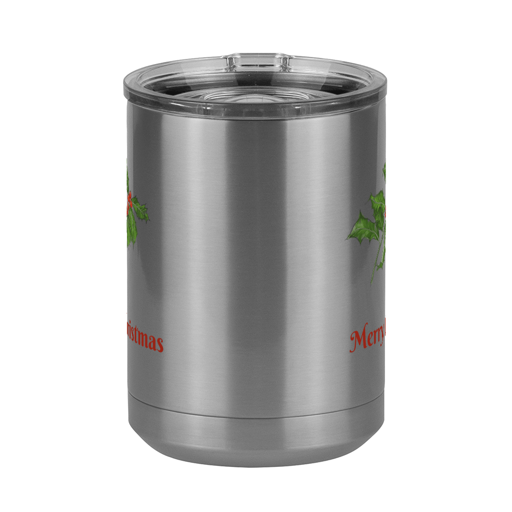 Personalized Holly LeavesCoffee Mug Tumbler with Handle (15 oz) - 2-sided print - Front View