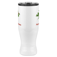 Thumbnail for Personalized Holly Leaves Pilsner Tumbler (20 oz) - 2-sided print - Front View