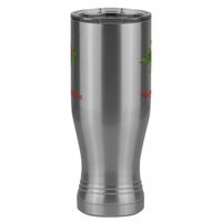 Thumbnail for Personalized Holly Leaves Pilsner Tumbler (20 oz) - 2-sided print - Front View