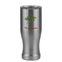 Thumbnail for Personalized Holly Leaves Pilsner Tumbler (14 oz) - 2-sided print - Right View