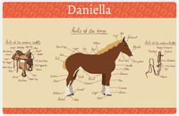 Thumbnail for Personalized Horse Placemat XV - Horse Diagram - Percheron -  View