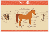 Thumbnail for Personalized Horse Placemat XV - Horse Diagram - Arabian Horse -  View