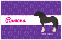 Thumbnail for Personalized Horse Placemat XVII - Horse Ribbon - Shire Horse -  View