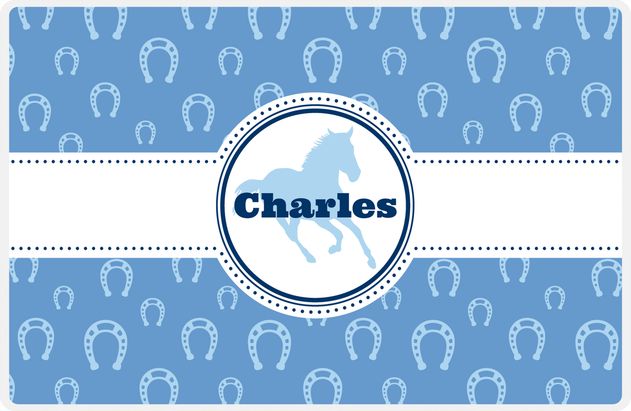 Personalized Horse Placemat VIII - Horse Silhouette I -  View