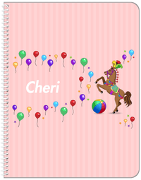 Thumbnail for Personalized Horses Notebook II - Circus Horse - Front View