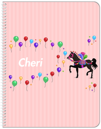 Thumbnail for Personalized Horses Notebook II - Circus Horse - Front View
