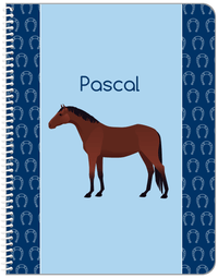 Thumbnail for Personalized Horses Notebook IV - Bay Horse - Front View