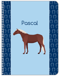 Thumbnail for Personalized Horses Notebook IV - Flaxen Chestnut Horse - Front View