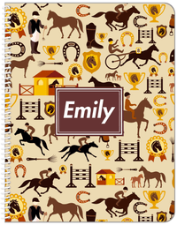Thumbnail for Personalized Horses Notebook VI - Rectangle Nameplate - Front View